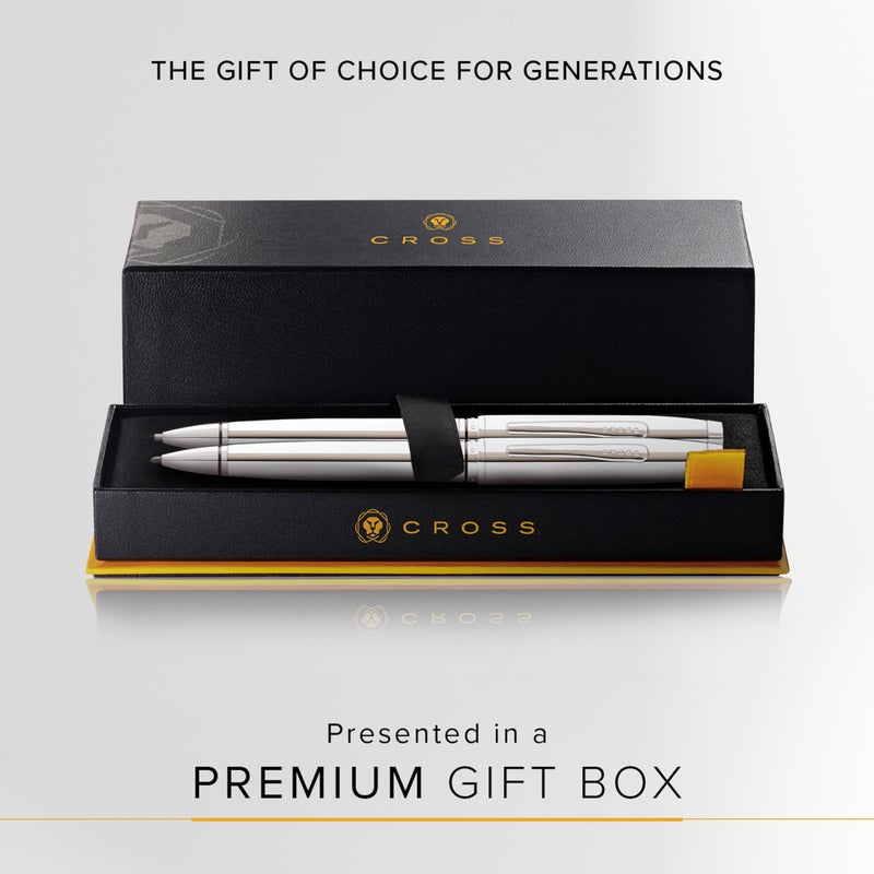Cross Coventry Polished Chrome Pen and Pencil Gift Set - Image 4
